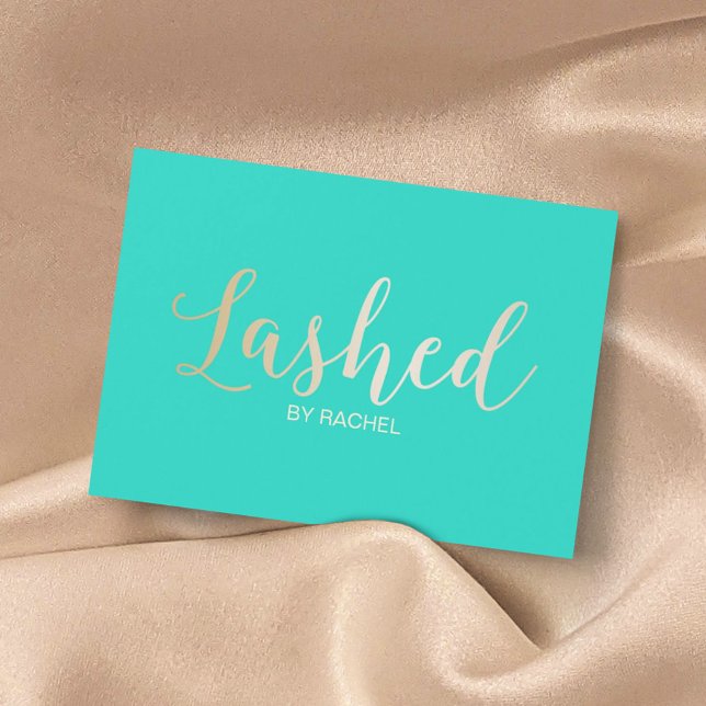 Lashed Make-up Artiest Nazorg Instructies Visitekaartjes (Creator heeft geüpload)