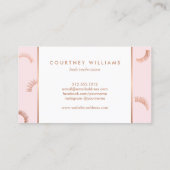 Lashed Text Lashes Pattern Pink/Roos Gold Loyalty (Achterkant)