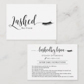 Lashed van Lisa Visitekaartje (Voorkant / Achterkant)