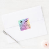 Lashes AFTERCARE INSTRUCTIES Sticker (Envelop)