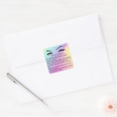Lashes AFTERCARE INSTRUCTIES Sticker (Envelop)