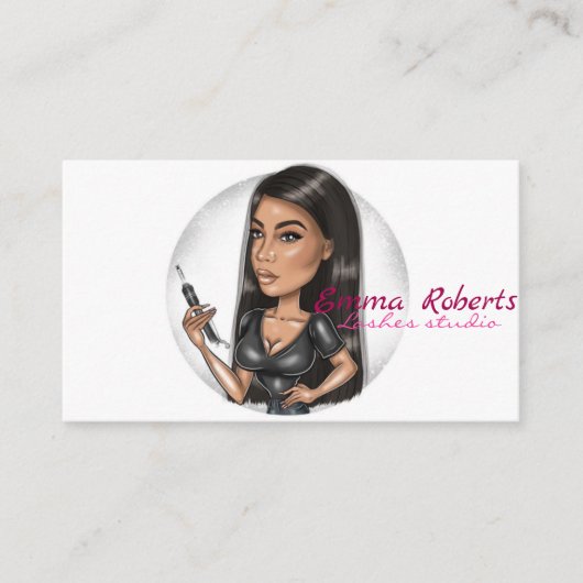 Lashes Artist Modern Visitekaartje (Voorkant)