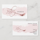 Lashes Beauty Makeup Girl Lash Extension Elegant Visitekaartje (Voorkant / Achterkant)