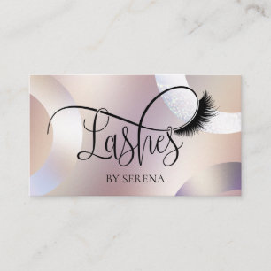Lashes Beauty Makeup Girl Lash Holographic Foil Visitekaartje