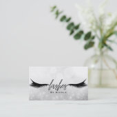 Lashes Black Wimpers Extensions Make-up Sparkle Visitekaartje (Staand voorkant)