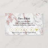 Lashes Brow Makeup Artist Roos Gold Marble Loyalty (Achterkant)