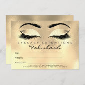 Lashes Browns Waxing Makeup Certificate Gift SPA (Voorkant / Achterkant)