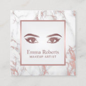 Lashes & Brows Makeup Artist Marble Appointment Afsprakenkaartje (Voorkant)