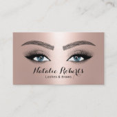 Lashes & Brows Salon Makeup Artist Roos Gold Visitekaartje (Voorkant)