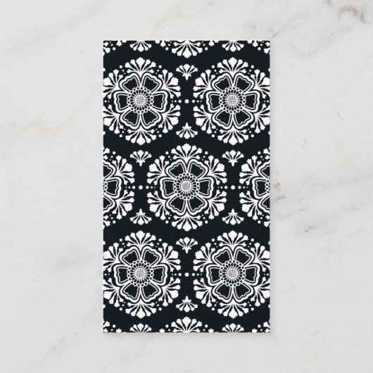 LASHES & BROWS stijlvol elegant zwart wit Visitekaartje (Achterkant)