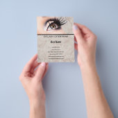 Lashes business personalized flyer (Hand)