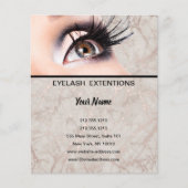 Lashes business personalized flyer (Voorkant)