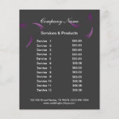 Lashes business personalized flyer (Achterkant)