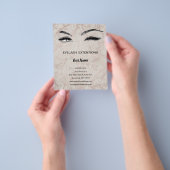 Lashes business personalized flyer (Hand)