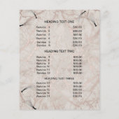 Lashes business personalized flyer (Achterkant)