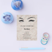 Lashes business personalized flyer (Enkel)