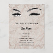 Lashes business personalized flyer (Voorkant)