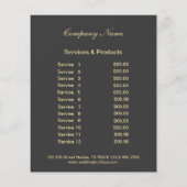 Lashes business personalized flyer (Achterkant)