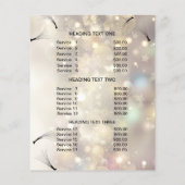 Lashes business personalized flyer (Achterkant)