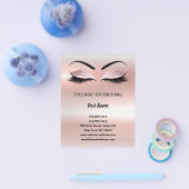 Lashes business personalized flyer (Enkel)