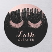 Lashes Cleaner Moderne Roos Gold Driving eyelash Ronde Sticker
