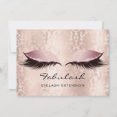 Lashes Damask roze Makeup Artist Certificate Gift (Achterkant)