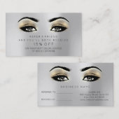 Lashes de carte de référence du salon Maquillage G (Devant / Derrière)