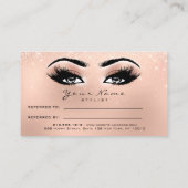 Lashes de maquillage de carte de référence de salo (Dos)