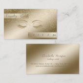 Lashes de Parties scintillant moderne, Carte de fi (Devant / Derrière)