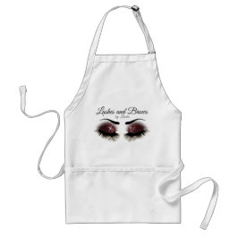 Lashes en Brows - Burgundy Red Standaard Schort