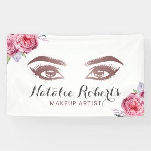Lashes en Brows Salon Makeup Artiest  Floral Spandoek