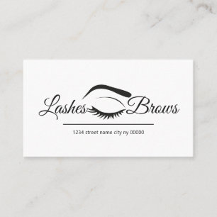 Lashes en Brows Salon Visitekaartje