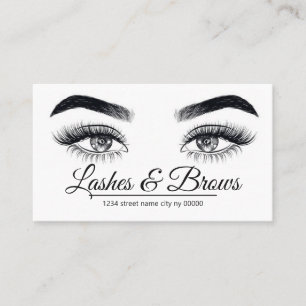 Lashes en Brows Salon Visitekaartje