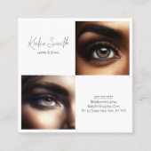 Lashes en Brows Visitekaartje (Voorkant)