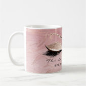 Lashes Extension Makeup Studio Roze Molten Glitter Koffiemok (Links)
