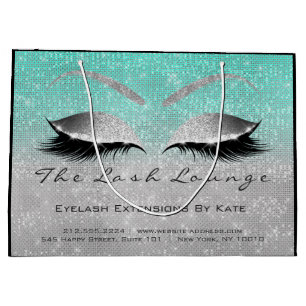 Lashes Extension Natercare Instruction Silver Blue Groot Cadeauzakje