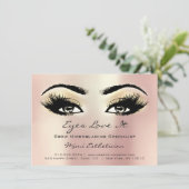 Lashes Extension Natercare Instructions Gold Roos Kaart (Staand voorkant)