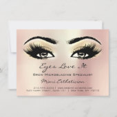 Lashes Extension Natercare Instructions Gold Roos Kaart (Voorkant)