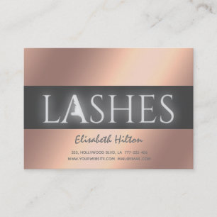 Lashes Extension Natercare Instructions roos gold Visitekaartje