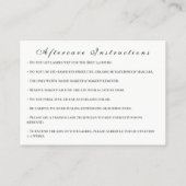 Lashes Extension Natercare Instructions White Rose Afsprakenkaartje (Achterkant)