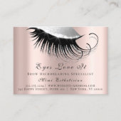 Lashes Extension Natercare Roos Silver Afsprakenkaartje (Voorkant)
