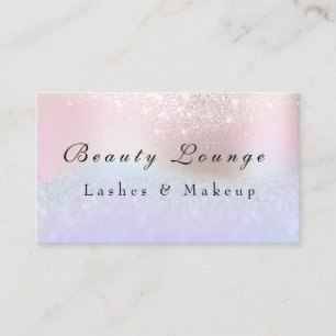 Lashes Extension Professional Makeup Holograaf Afsprakenkaartje