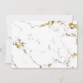 Lashes ExtensionWhite Gold Marble Certificate Gift Kaart (Achterkant)