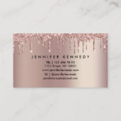 Lashes Eyelash Driving Glitter Roos Gold Sparkly Visitekaartje (Achterkant)