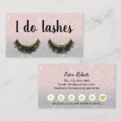 Lashes Eyelash Extensions Blush Pink Salon Loyalty (Voorkant / Achterkant)