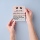 Lashes Eyelash Extensions Nazorginstructies Flyer (Hand)