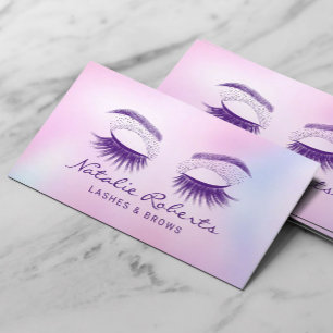 Lashes Eyelash Makeup Artist Holographic Salon Visitekaartje