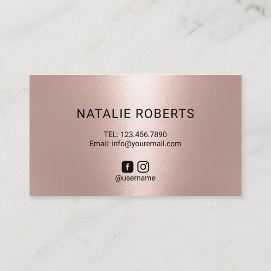 Lashes Eyelash Pareltjes Makeup Artist Roos Gold D Visitekaartje (Achterkant)