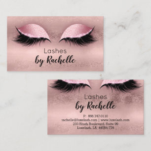 Lashes Lash Visitekaartje Eyelash Roos Gold