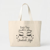 Lashes Long canvas tas (Voorkant)